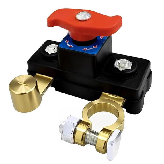 Car Battery Power Cut-Off Switch - Pure Copper High Conductivity Disconnect Breaker with Stable Transmission, Smart Battery Shut-Off for Car, Truck, Boat & RV Supplies(Pure copper)