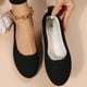 thumbnail image 4 of Amzcrzy Zapatos de mujer,Zapatos de mujer,Zapatillas de mujer, Zapatos planos de punta redonda de color liso para mujer, zapatillas suaves e informales Sandalias Mujer Zapatillas De Casa, 4 of 6