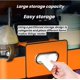 thumbnail image 2 of 4-in-1 Car Backseat Organizer - Cup Holders, Tissue Box, Phone Stand & Hooks, Multifunctional Storage for Car Travel & Family (Black), 2 of 6