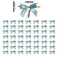 thumbnail image 3 of Btomtd 2.75"x1.96" 50pcs Hand Tied Ribbon Bow for Baking Cake Gift Packaging and Finished Boxes Rimmed Ribbon Bows and Ornaments for Celebrations, Sky Blue, 3 of 6