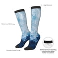 thumbnail image 4 of Fuzoiu Abstract Ocean Waves Print Adult Stockings,Crew Socks,Unisex Fashion Socks, Casual Sports Socks,Comfortable Crew Socks for Everyday Wear and Sports, 4 of 6