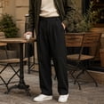 thumbnail image 2 of Men's Relaxed Fit Wide Leg Stretch Golf & Dress Work Pants All Day Comfort Performance Trousers for Business & Suit, 2 of 5
