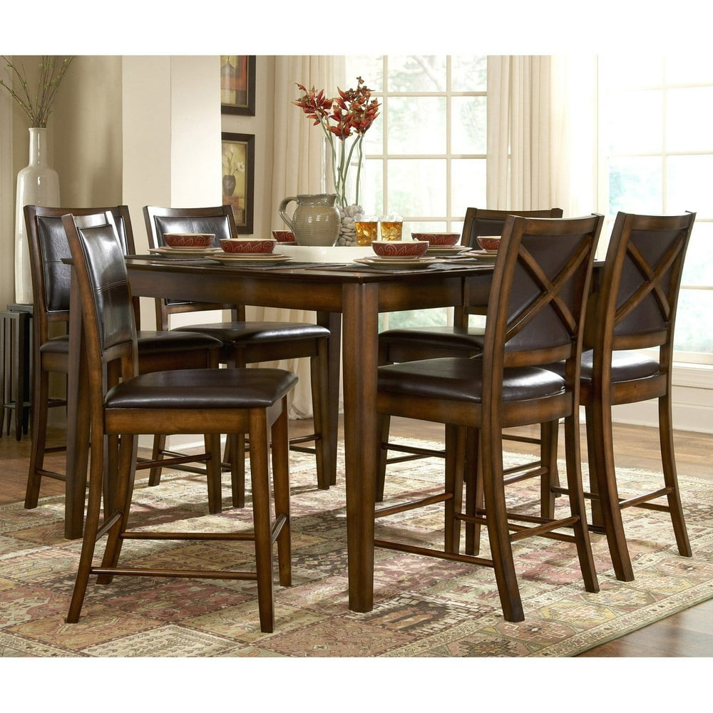 Homelegance Weston Home Verona 7 Piece Counter Height Table Set ...