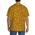 thumbnail image 5 of Haiem Honey Bee Gnomes Men's Casual Shirts Short Sleeve Button Down Shirts Fashion Textured Summer Beach Shirt-3X-Large, 5 of 7