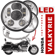 Eagle Lights 1997-2003 Honda Valkyrie Standard and Touring Models Round Projection LED Headlight and Generation I Passing Lights