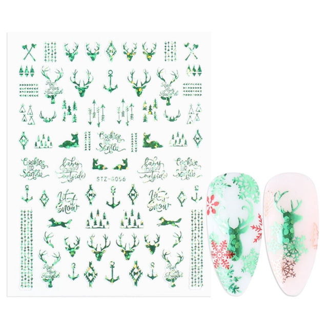 Christmas Nail Sticker DIY Fashion Snowflake Nail Decal Adhesive Nail Decal