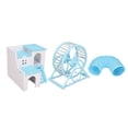 thumbnail image 2 of Juego de juguetes para hámster, Material plástico, bricolaje, construcción Manual, azul, blanco, bonito juego de hámster pequeño para regalo para mascotas, 2 of 13
