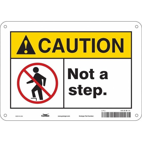 Condor Safety Sign,7 in x 10 in,Aluminum 469R11
