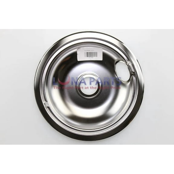 White Westinghouse Kelvinator Stove 8" Burner Chrome Drip Pan Bowl 316048413