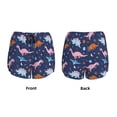 thumbnail image 6 of Uemuo Dinosaur Pattern Women's Athletic Shorts High Waisted Running Shorts with Liner Pockets Gym Elastic Workout Shorts-Medium, 6 of 9