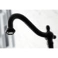thumbnail image 4 of Kingston Brass Heritage 8" Center Wall Mount Kitchen Faucet, 4 of 6