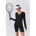 thumbnail image 5 of Pinspark Women's Sun Protection Athletic Jackets with Hood Lightweight Long Sleeve Track Tops Full Zip Up Workout Activewear with Pockets, 5 of 7