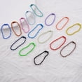 thumbnail image 4 of 100Pcs Colorful Beaded Chains Metal Ball Beads Chain Keychains for DIY Crafts, 4 of 14