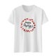 thumbnail image 4 of Tops con estampado de día de la madre de Pascua de manga corta con cuello redondo a la moda para mujer Fridja  bn7765, 4 of 7