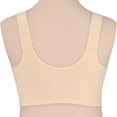 thumbnail image 6 of KHONTS Daisy Front Snap Closure Push up Bras for Women Wireless Plus Size Supportive Lifting Gathering Bra Soft Comfy Breathable Bralettes Beige 85E, 6 of 9
