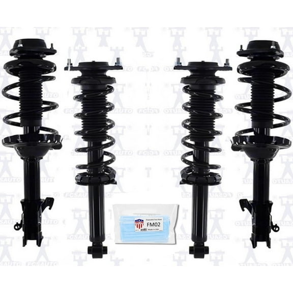 Front & Rear Complete Coil Spring Struts for 2018 Subaru Outback 2.5L Engine