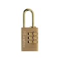 thumbnail image 1 of Master Lock Brass Finish Combination Padlock, 1 of 1