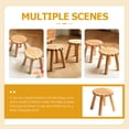 thumbnail image 2 of Wooden Stool Adorable Biscuit Shape Outdoor Footstool Kitchen Wood Foot Stool, 2 of 8