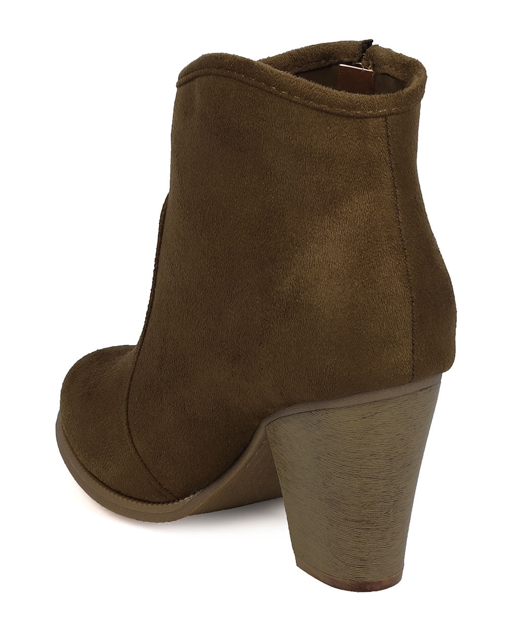 Details about / New Women Liliana Romane-6 Suede Round Toe Fringe Zip Riding Ankle Boot Size