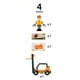 thumbnail image 4 of Set de carretilla elevadora de tren de juguete de madera BRIO World 33573 para niños a partir de 3 años, 4 of 4