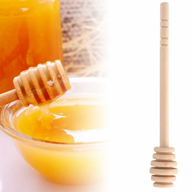TAFACE Mélangeur de miel en Bois Cuillère à Miel Spirale Agitateur pour Jus  Café Lait Thé