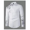 thumbnail image 1 of Camisa de hombre Primavera/Verano Estampado abstracto 3D Camisa de manga larga con solapa y botones Camisa informal de negocios serie Tiki, 1 of 6