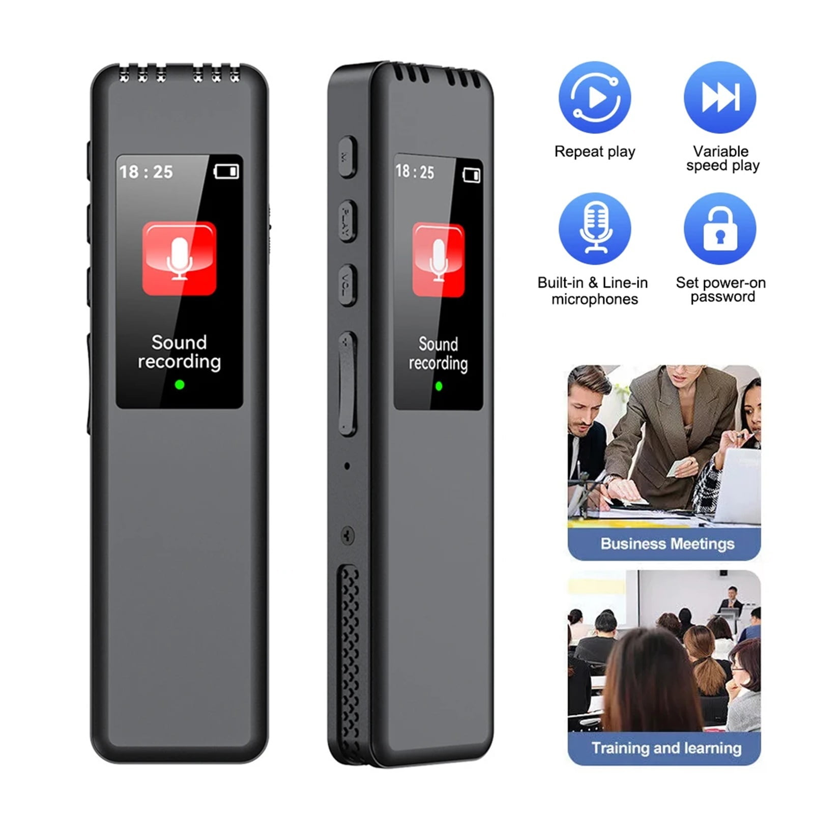 Digital Voice Recorder Pen Max Support  TF Card Portable MP3 Player Audio Recorder with 512Kbps ,Powerful Feature