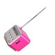 thumbnail image 5 of Mini altavoz reproductor de música portátil Radio FM PC soporte de moda tarjeta TF y disco U rosa, 5 of 5