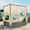 Beige + Rattan, variant on Adjustable Outdoor Sun Lounger with Canopy, Multi-Position Reclining Lounge Chair with Removable Cushion for Patio, Garden, Poolside, Backyard, Outdoor Relaxing Furniture,Beige