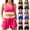 Black#2 piece tankinis, variant on Women Two Piece Athletic Swimsuits, High Waisted Bikini Set Sporty Crop Top with Boy Shorts Bathing Suits for Teen Hot Pink S