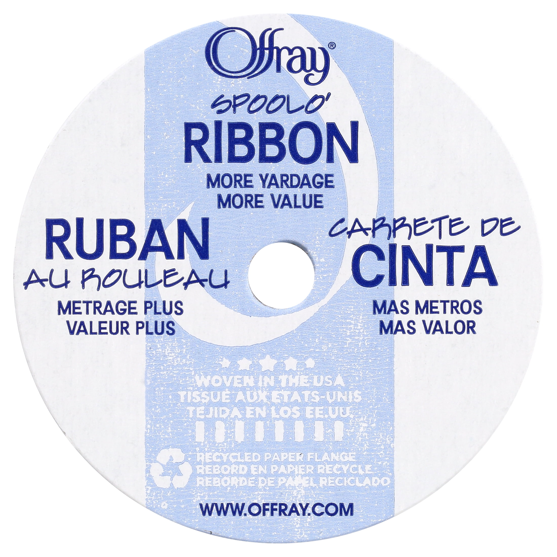 Offray Ribbon, Forest Green Narrow Double Faced Satin Polyester Ribbon