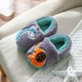 thumbnail image 2 of Hessimy Boys Girls Cozy House Slippers Warm Plush Winter Cotton Slipper Kids Cute Dinosaur Indoor Shoes Non-Slip Toddler Slippers Kids Slippers Cow Slippers House Slippers (Grey,11), 2 of 7
