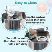 Commercial Cotton Candy Machine - 1000W Electric Cotton Candy Maker with 3500RPM Motor, Stainless Steel Bowl, Perfect for Home, Parties, Carnivals & Events (Blue)