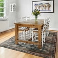 thumbnail image 5 of Balacho Elegant Vintage Boho Distressed Faux Wool Area Rug, 4' x 6', Brown, 5 of 8