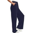 thumbnail image 1 of Timegard Sweatpants for Women Elastic High Waist Straight Leg Athletic Workout Running Pants with Pockets, 1 of 7