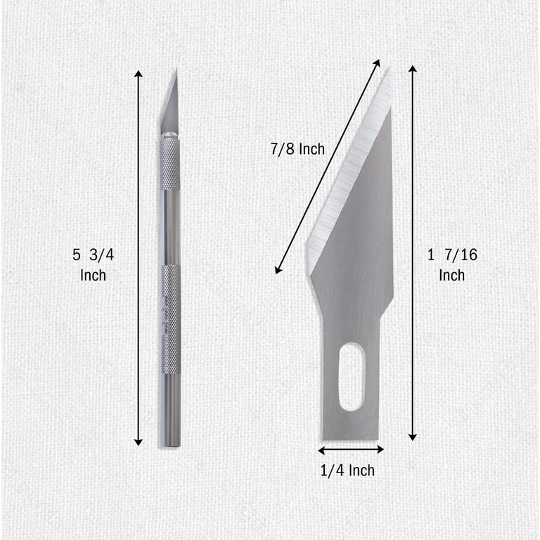 W.A. Portman 12 Piece Craft Knife Set with 100 #11 Craft Knife Blades 