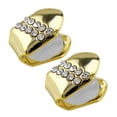 thumbnail image 3 of 2x 2x Parrillas de Dientes de Halloween de Una Sola Parrilla de Cristal Chapado en Oro de - Oro Fernando Tapa de dientes chapada en oro de 18 quilates., 3 of 8