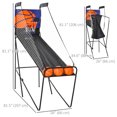 thumbnail image 3 of Soozier Basketball Arcade Game with Electronic Score Board, Black, 3 of 10