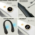 thumbnail image 6 of New Portable Neck Fan, Hands Free Bladeless Fan,5 Speeds USB Powered Desk Fan Rechargeable Headphone Design Wearable Personal Fan, 6 of 11