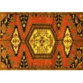 thumbnail image 1 of Ahgly Company Machine Washable Indoor Rectangle Persian Yellow Traditional Area Rugs, 6' x 9', 1 of 4