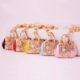 thumbnail image 2 of Women Bag Keychains for Women Bling Bag Key Ring for Girl Pu, 2 of 2