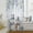 blue, variant on Blue Snowman Christmas Semi Sheer Curtains Drapes for Living Room,Bedroom,French Doors Window 45 Inches Long,Vintage Botanical Xmas Snowflake Rod Pocket Chiffon Curtain Drapery Voile Draperies Panel