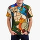 thumbnail image 1 of Balery Stained Glass Cat Art Camisa Polo de Hombre con Estampado, de Manga Corta y Tejido Medio, Camisa Tipo Golf Polo-4X-Large, 1 of 6