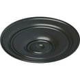 thumbnail image 3 of 40 1/4"OD x 3 1/8"P Small Classic Ceiling Medallion (Fits Canopies up to 10"), Hand-Painted Pewter, 3 of 6