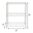 HoneyCanDo 3Shelf Steel Heavy Duty Adjustable Storage Shelves, White