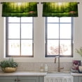 thumbnail image 3 of LALILO Kitchen Curtain Valance Dark Magic Forest And Rod Pocket Window Curtain 52"x 18" Set of 2, 3 of 5