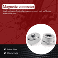 thumbnail image 4 of 40X Magnet Spring-Loaded Pogo Pin Connector Single Spring Pin 2 Poles Charge Power Male Female Probe Solder Wire and PCB, 4 of 8