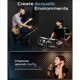 thumbnail image 3 of Paquete de 60 Tableros de Espuma Acústica, 1 Pulgada x 12 Pulgadas x 12 Pulgadas, Espuma Acústica Retardante de Alta Densidad, Tablero Acústico de Recuperación Rápida, Negro, 3 of 5