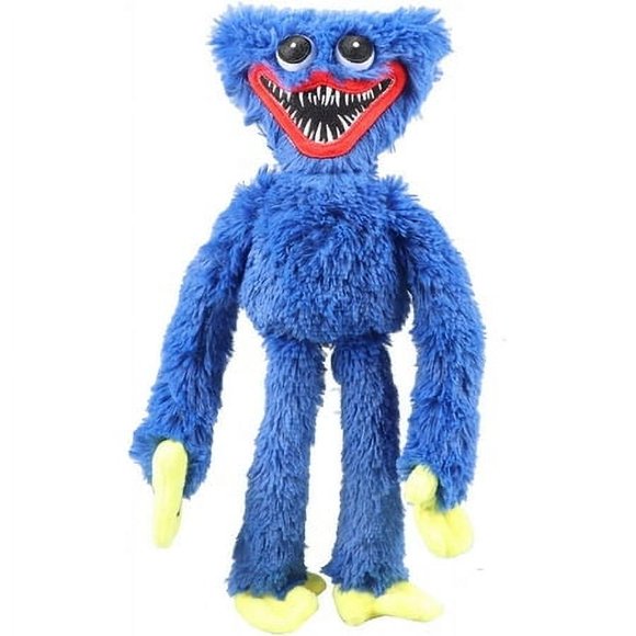 Jouets en Peluche Poppy Playtime Huggy Wuggy, Chiot en Peluche Huggy Wuggy Playtime, Poupée en Peluche Réaliste Monstre Saucisse Bleu d'Horreur de Noël Cadeau