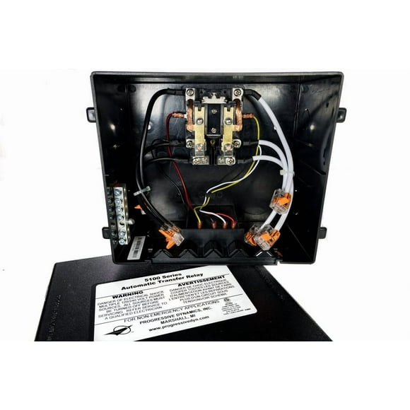 Progressive Dynamics Power Transfer Switch PD5110010QV Automatic; 120 Volt AC; 30 Amp; Quick Flip Lever Lock Connectors; With Built-in Strain Reliefs/Time Delay/Quick Change Circuit Board